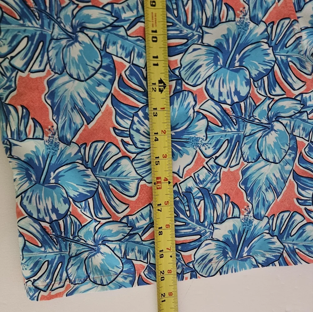 Vinyard Vines Mens Extra Large Pink Blue Floral Swim Trunks Board Shorts…